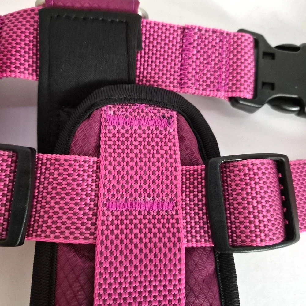 Kong Dog Padded Harness 20 Traffic Maroon Size XL Girth 32-49 In. NWT